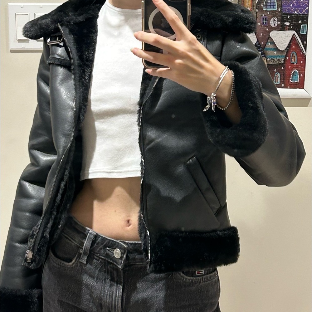 Subdued / Black aviator jacket